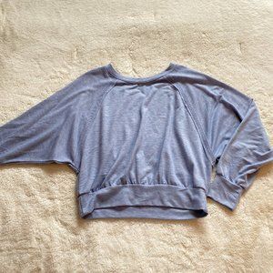 Moa Moa (Dry Goods) Blue Cropped Sweatshirt (M)